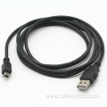 Custom Shied 5PIN Mini B USB 2.0 Charger Data Extension Cable For PS3